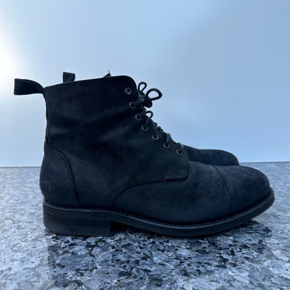 Taft Boots Black Commander Suede Boots Men’s Size 8.